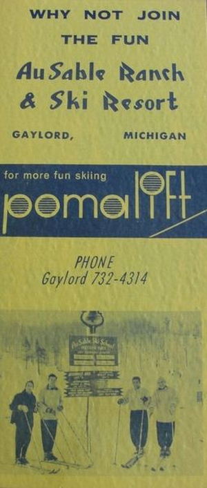 Au Sable Ranch and Ski Resort (Au Sable Ski Ranch) - Vintage Flyer (newer photo)